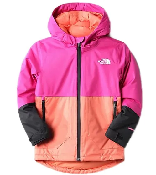 THE NORTH FACE Freedom chaqueta de invierno colorida para niña chaqueta de nieve NF0A7UN8146 rosa/naranja/negro