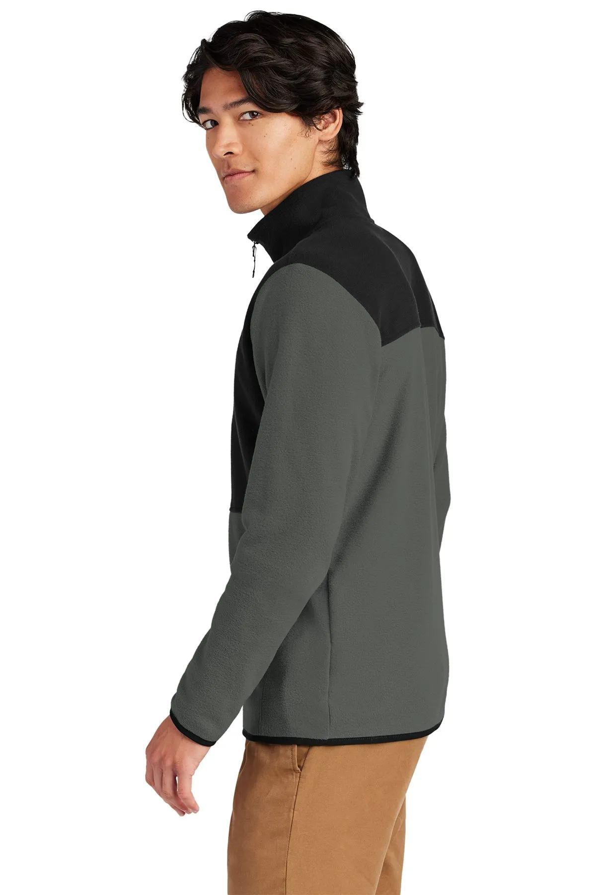 The North Face Glacier Custom Fleece Jackets, Asphalt Grey