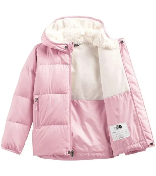 THE NORTH FACE North Down Hoodie Chaqueta de plumón para bebé Chaqueta de invierno cálida para niños pequeños NF0A7UMK6R0 Rosa