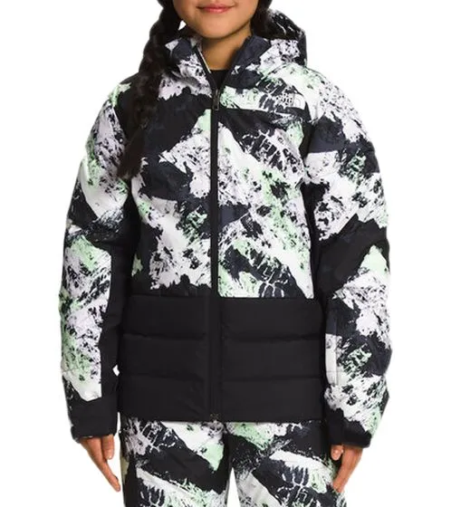 THE NORTH FACE Pallie Daunen-Jacke Winter-Jacke für Mädchen mit DWR-Beschichtung Schnee-Jacke im Allover-Print NF0A7UN599D Schwa