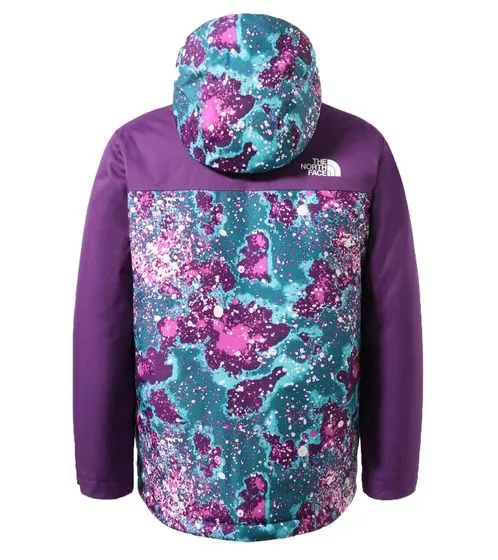 THE NORTH FACE Snowquest Plus Chaqueta de invierno repelente al agua para niñas con capucha extraíble Chaqueta para la nieve con