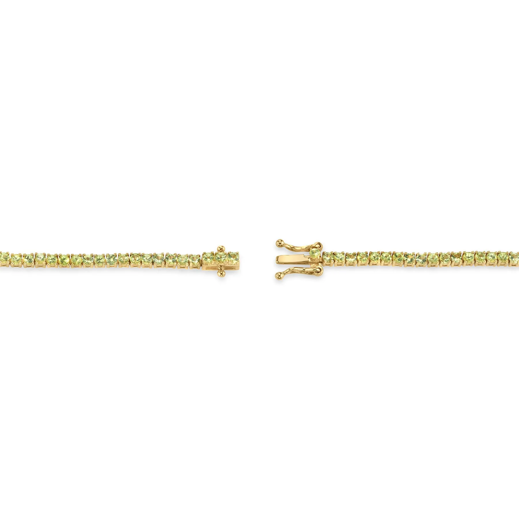 The Perfect Tennis Bracelet - Peridot / 14k Yellow Gold