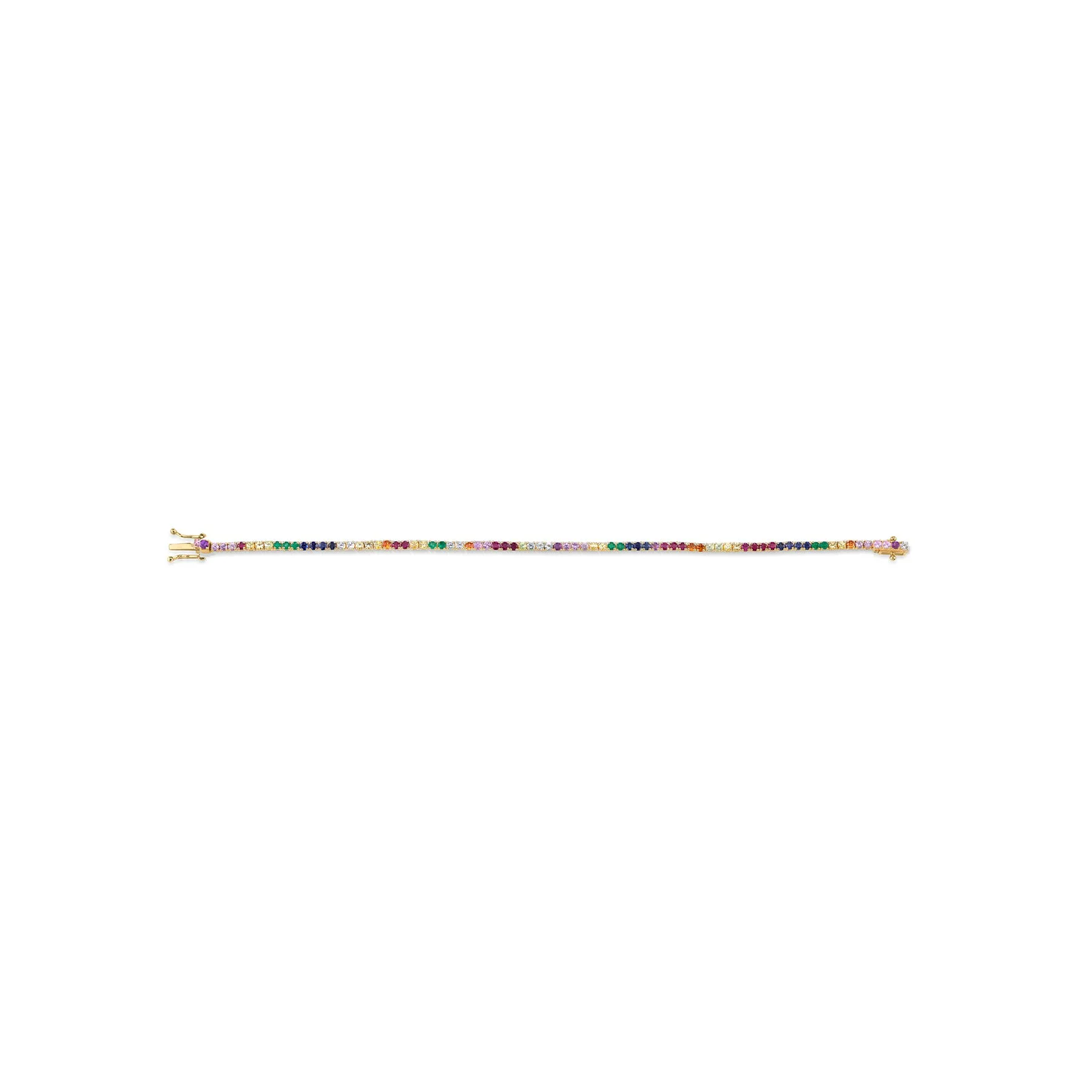 The Perfect Tennis Bracelet - Rainbow / 14k Yellow Gold