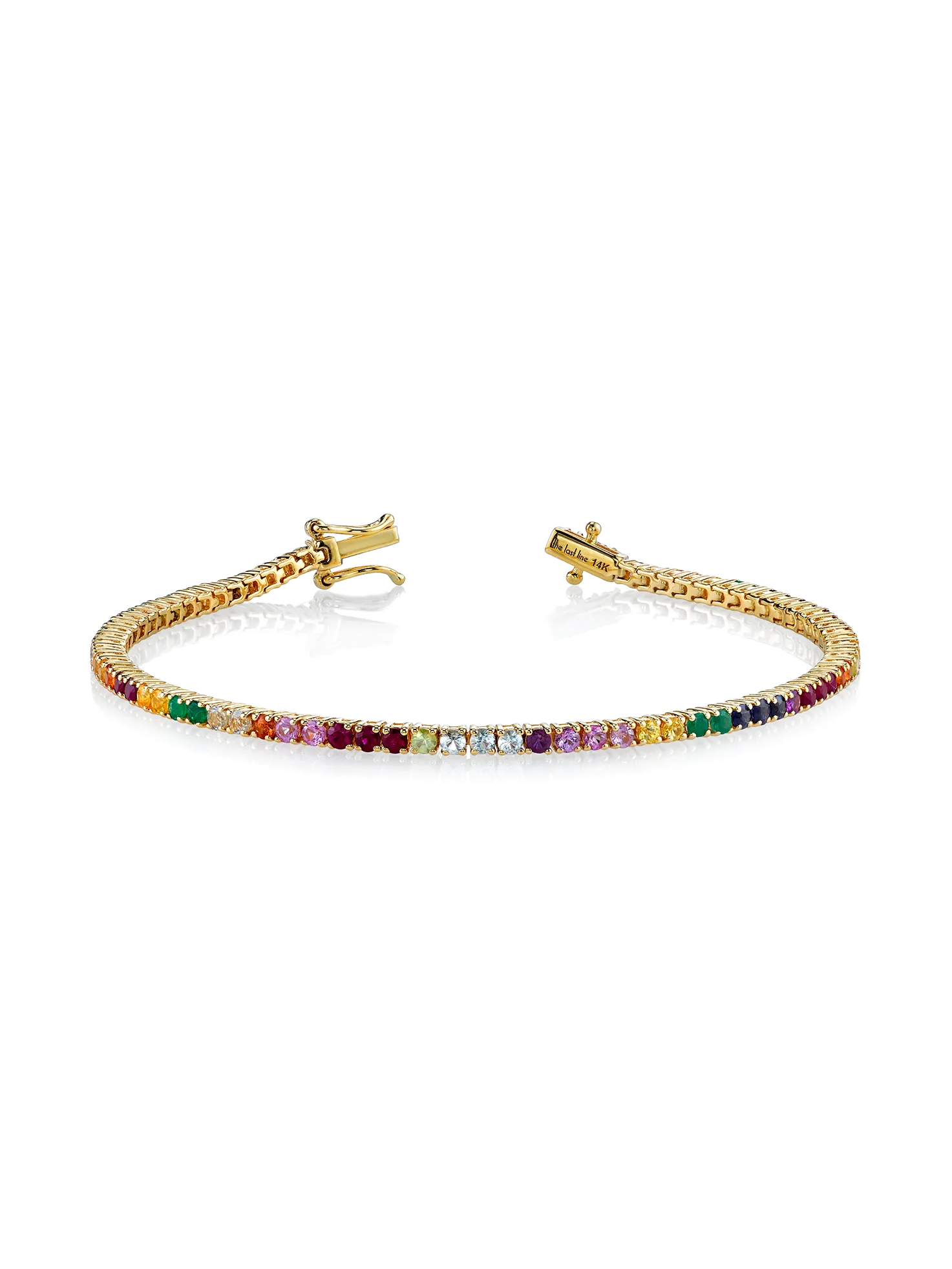 The Perfect Tennis Bracelet - Rainbow / 14k Yellow Gold