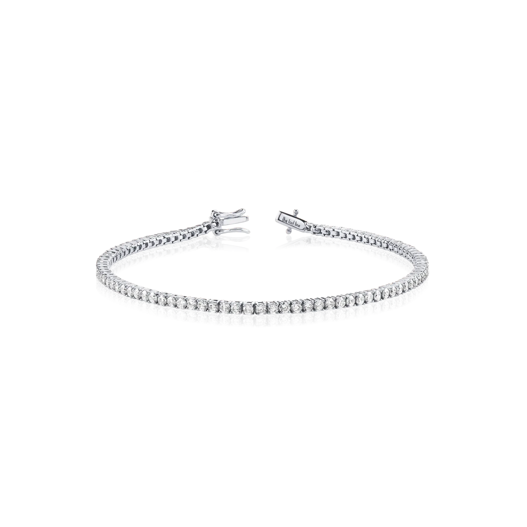 The Perfect Tennis Bracelet - White Diamond / 14k White Gold
