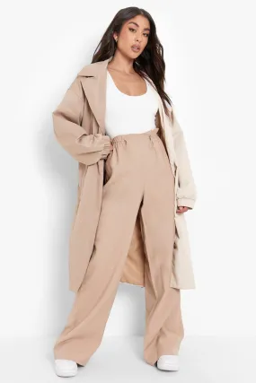 Toggle Waist Wide Leg Cargo Pants