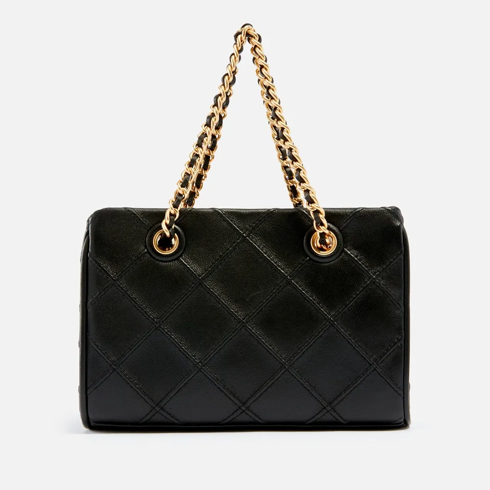 Tory Burch Fleming Quilted Leather Tote Bag | Coggles