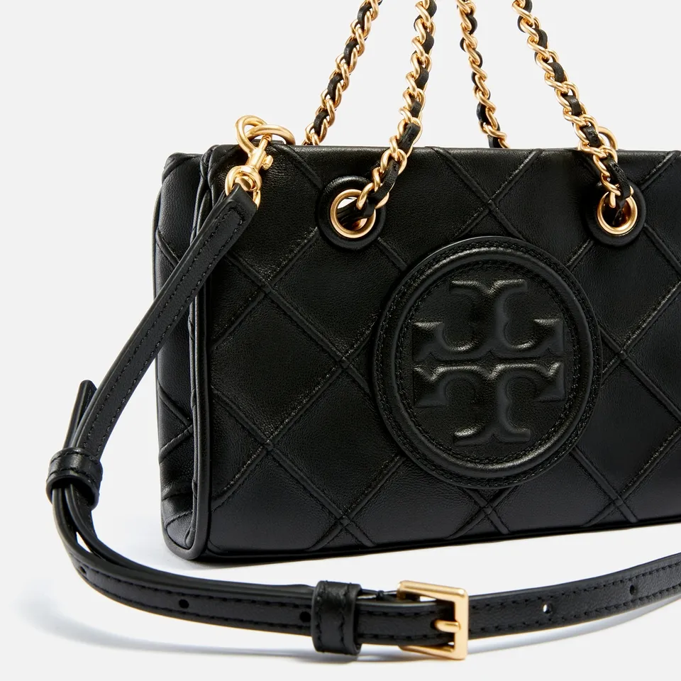 Tory Burch Fleming Quilted Leather Tote Bag | Coggles