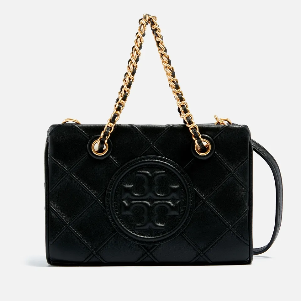 Tory Burch Fleming Quilted Leather Tote Bag | Coggles