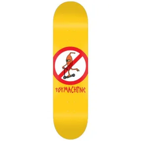 Toy Machine No Scooter Skateboard Deck Yellow 8