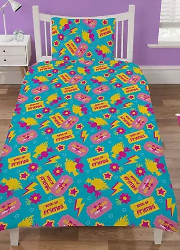 Trolls Poppy & Viva Single Duvet Cover Set | Kaleidoscope