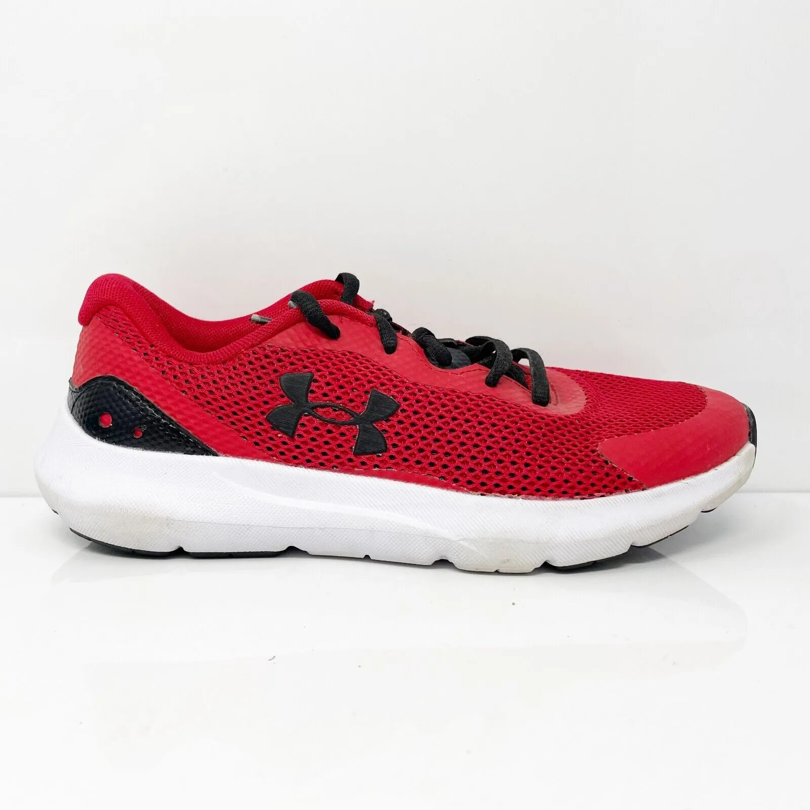 Under Armour Boys Surge 3 3024989-600 Red Running Shoes Sneakers Size 5Y