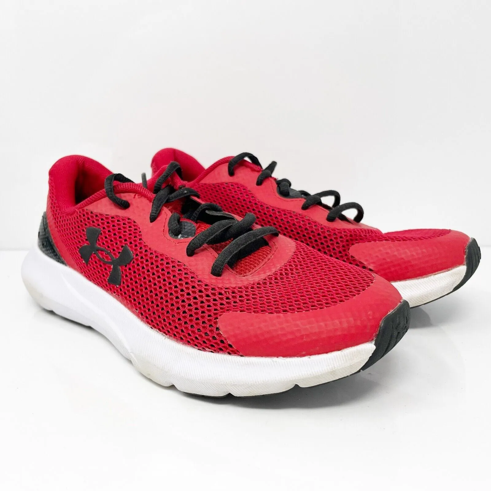 Under Armour Boys Surge 3 3024989-600 Red Running Shoes Sneakers Size 5Y