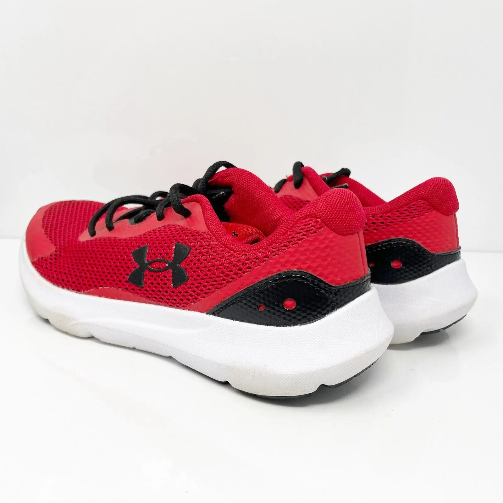 Under Armour Boys Surge 3 3024989-600 Red Running Shoes Sneakers Size 5Y