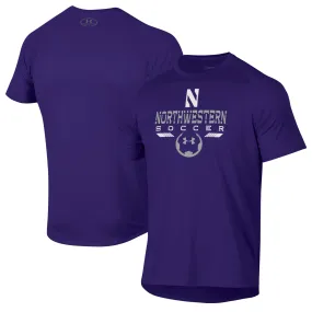 Under Armour Northwestern Wildcats Purple Soccer Icon Tech T-Shirt