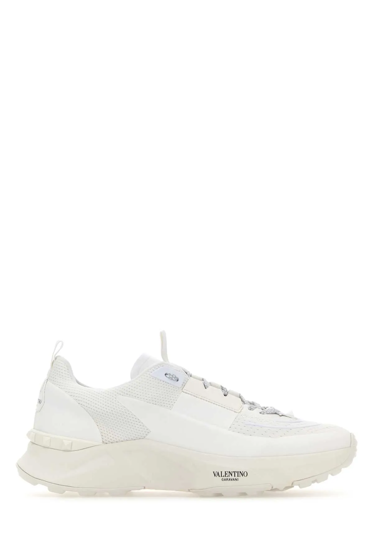 Valentino Garavani White Fabric And Mesh True Act Sneakers
