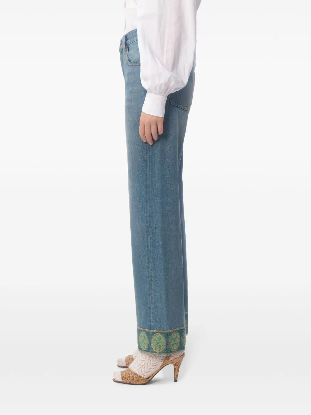 Valentino Straight Leg Denim Jeans