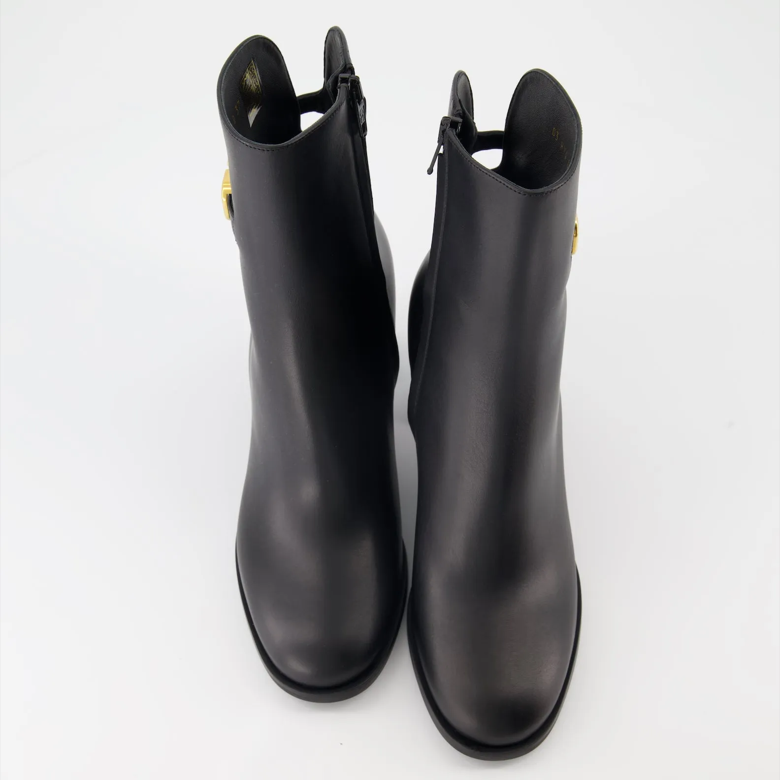 Valetino Garavani VLogo Leather Ankle Boots