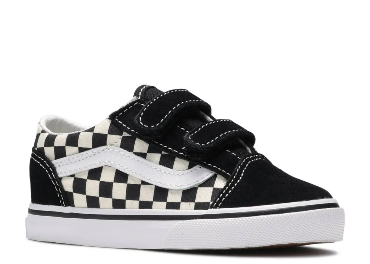 VANS INFANT OLD SKOOL V - (PRIMARY CHECK) BLACK/WHITE