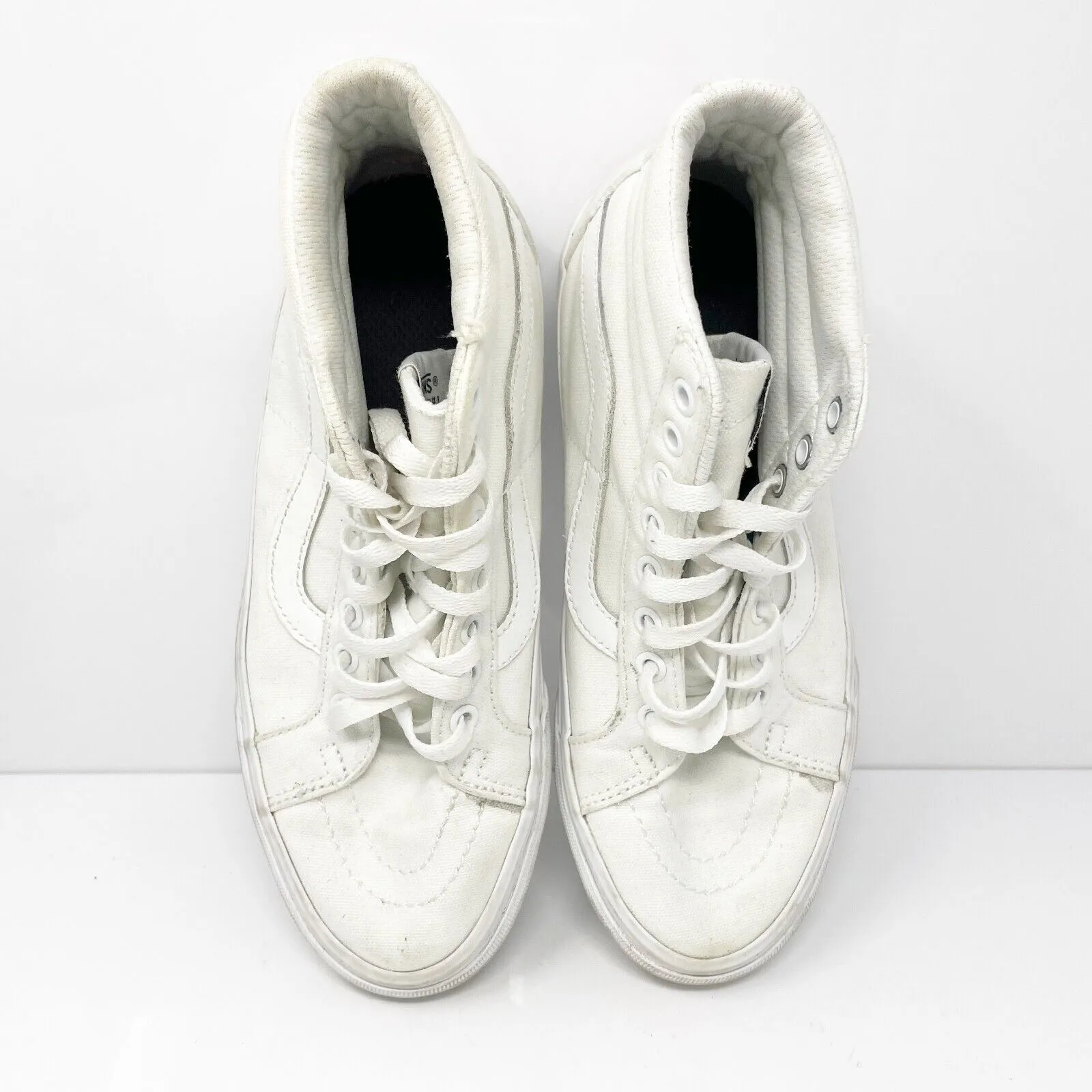 Vans Unisex Sk8 Hi 721356 White Casual Shoes Sneakers Size M 7 W 8.5