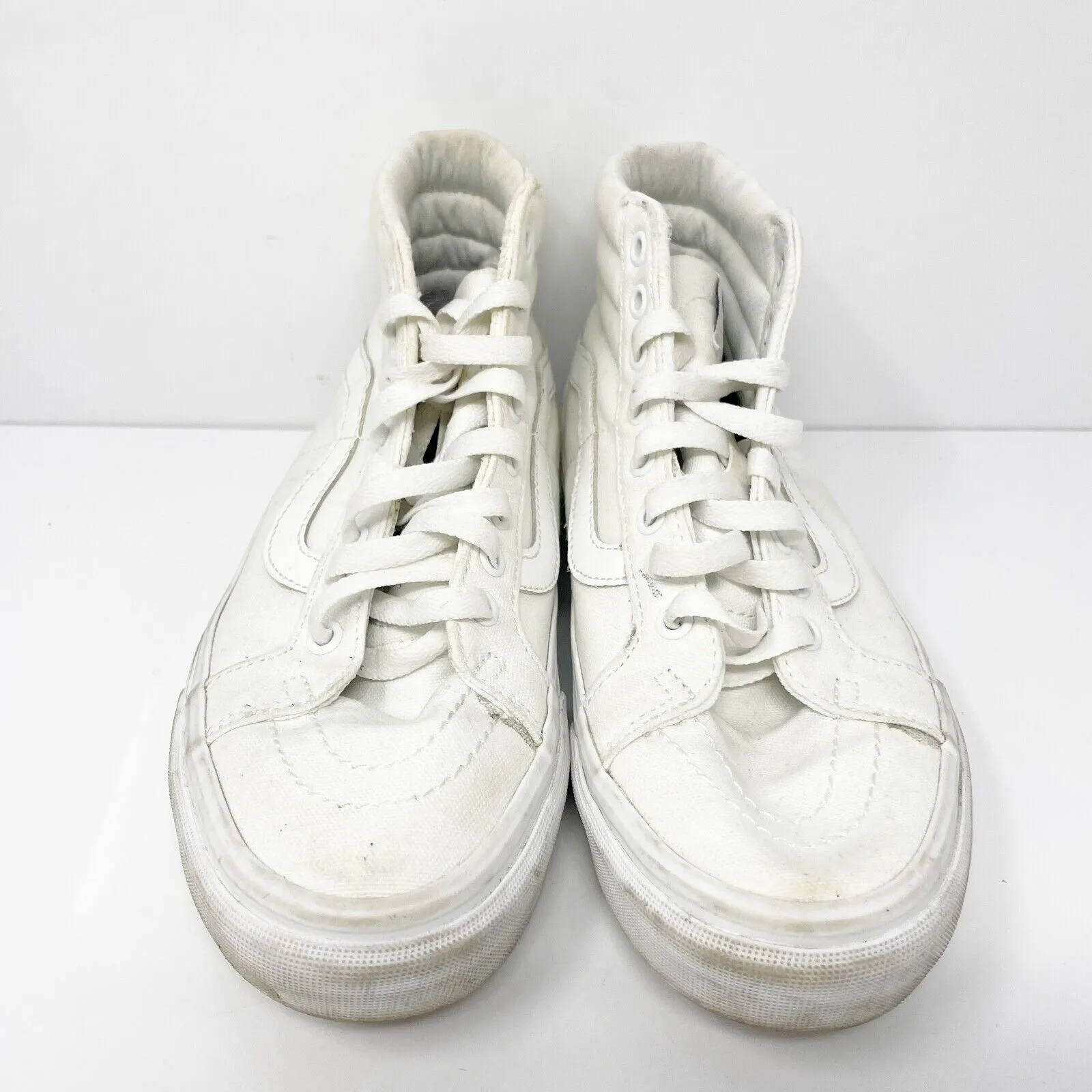 Vans Unisex Sk8 Hi 721356 White Casual Shoes Sneakers Size M 7 W 8.5