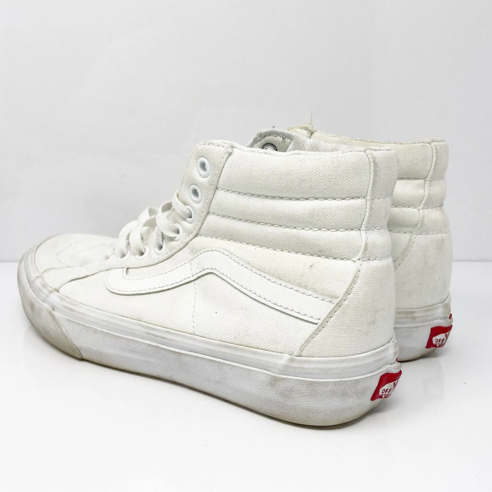 Vans Unisex Sk8 Hi 721356 White Casual Shoes Sneakers Size M 7 W 8.5