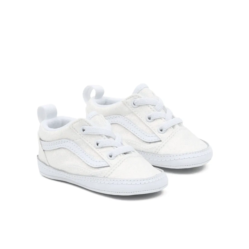 Vans Αγκαλι Old Skool Crib Glitter Λευκ