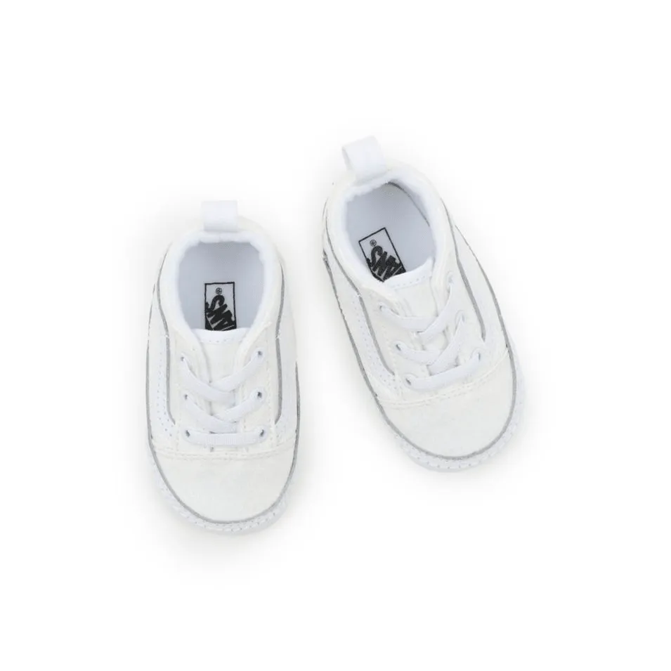 Vans Αγκαλι Old Skool Crib Glitter Λευκ