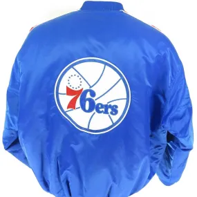 Vintage 90s Philadelphia 76ers Jacket Mens XL NBA Basketball Satin Hardwood