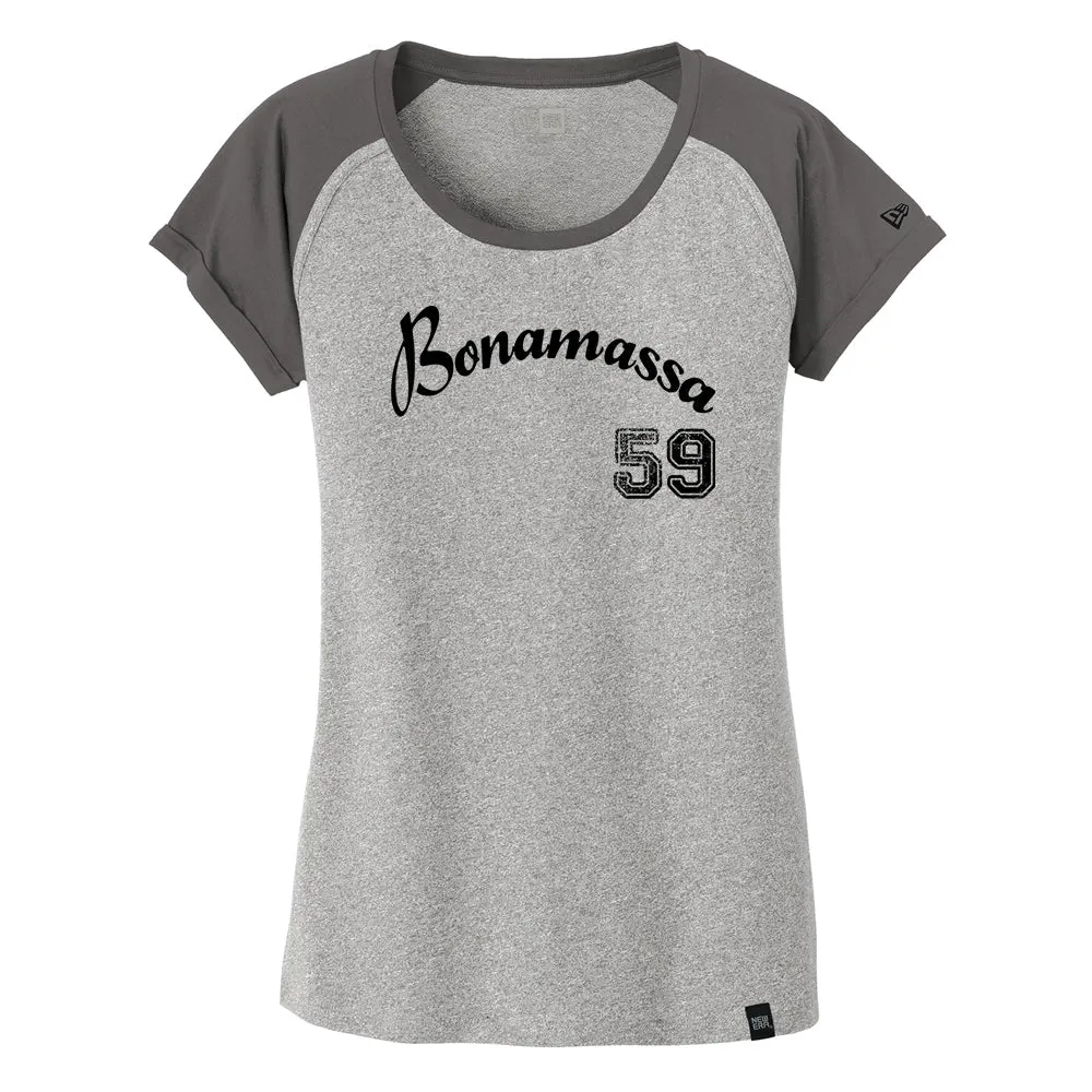 Vintage Bonamassa Baseball New Era Varsity T-Shirt (Women)