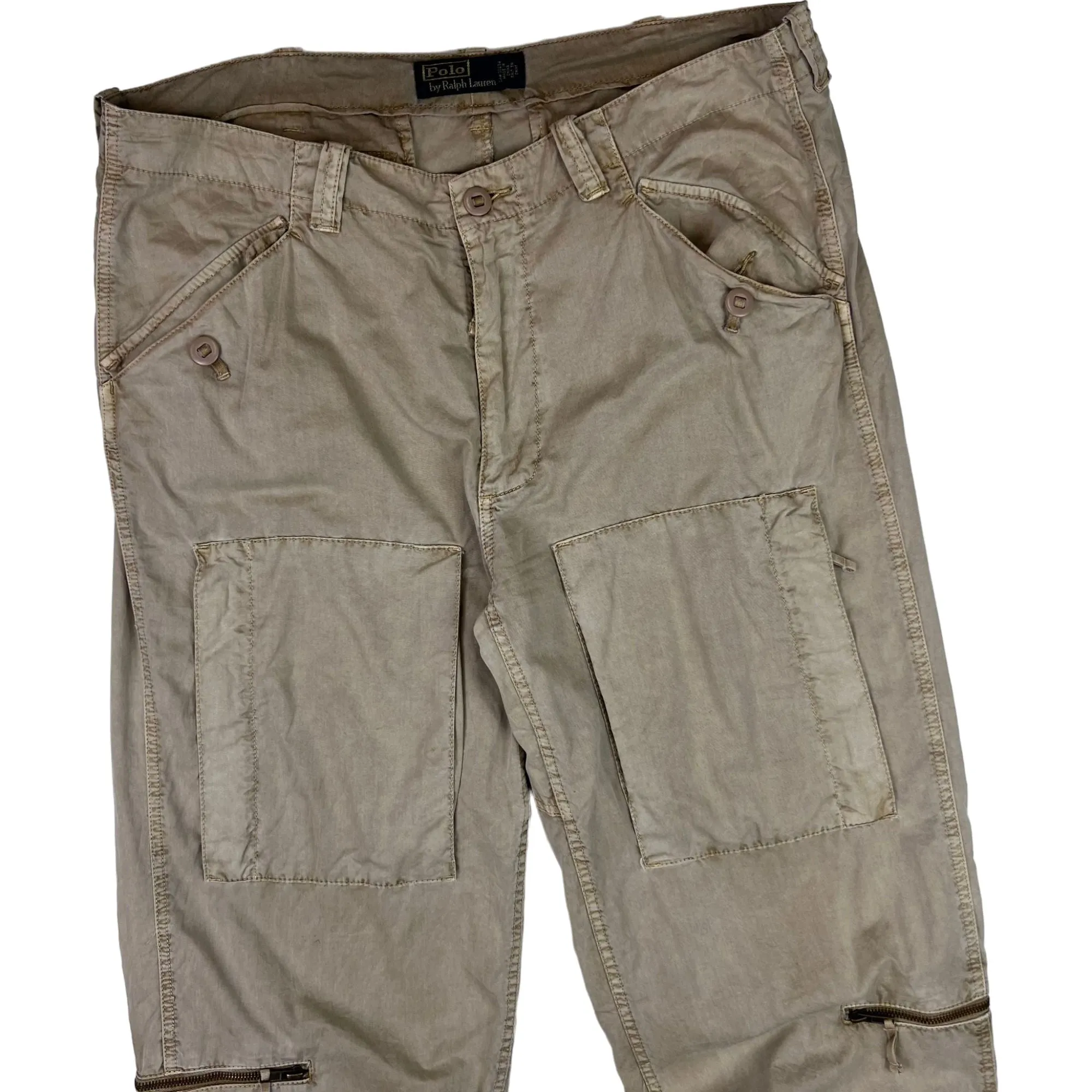 Vintage Polo Ralph Lauren Paratrooper Military Cargo Pants Rare