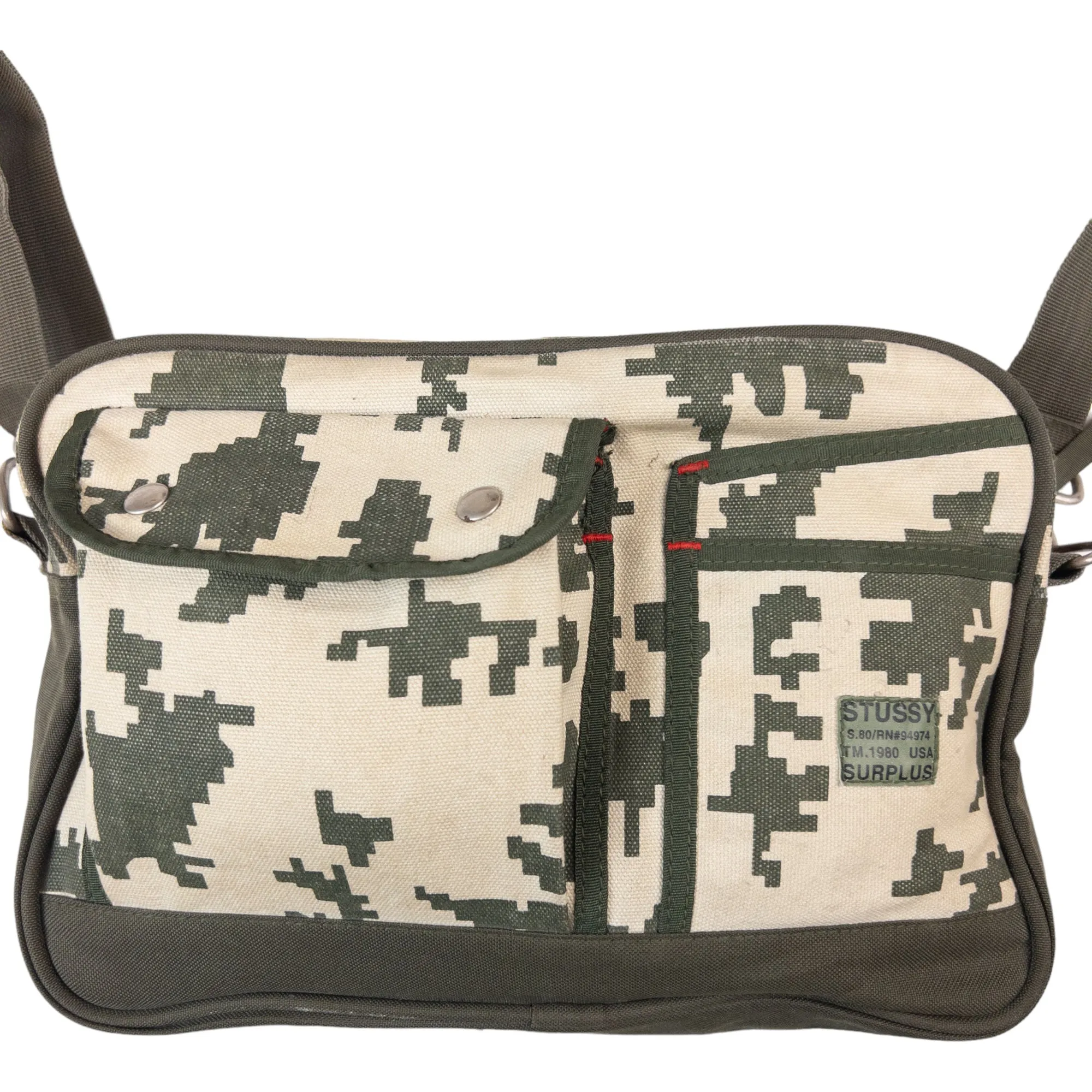 Vintage Stussy Digital Camo Crossbody Bag | Second Wave Vintage