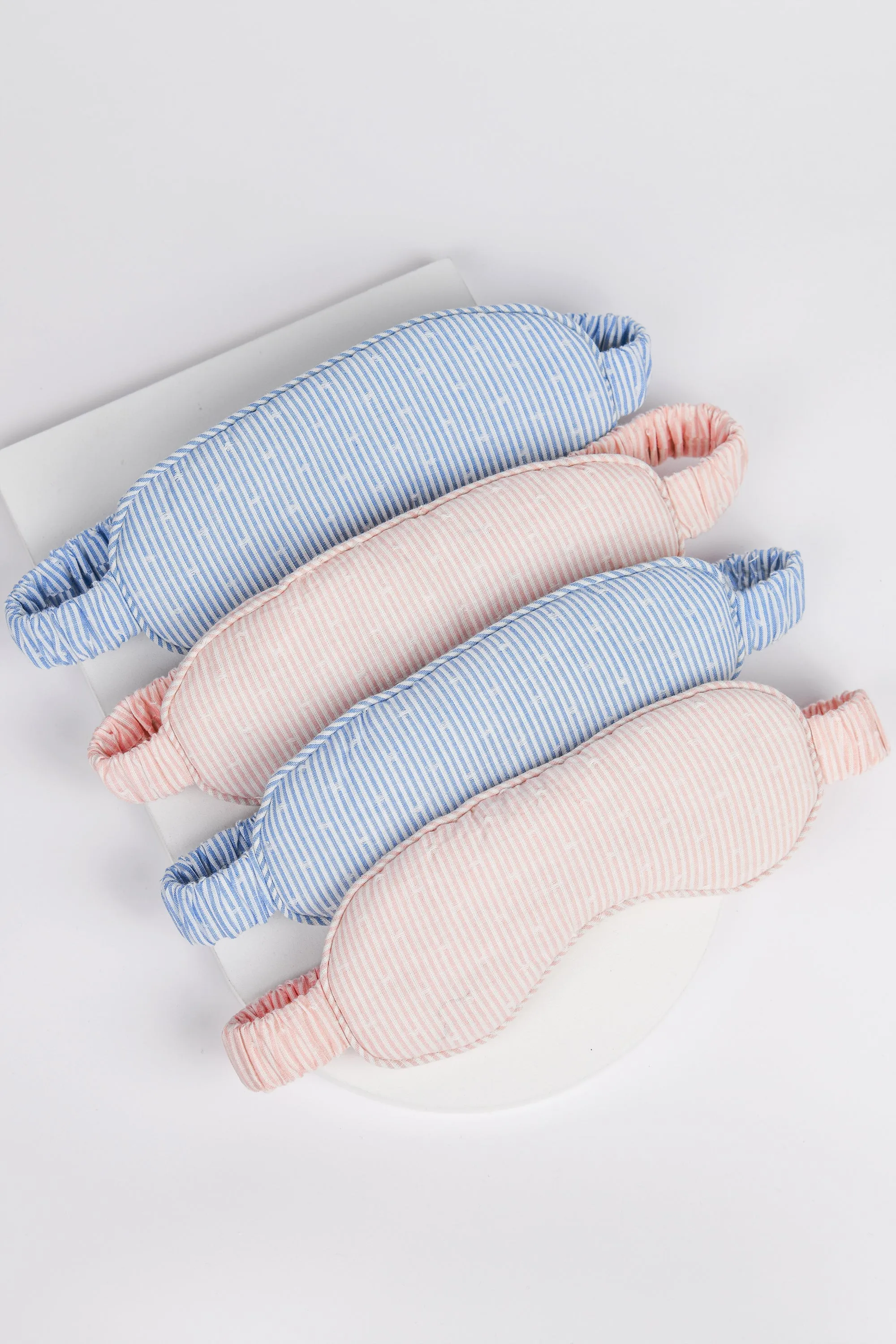 Viola ethical-cotton eye mask - Mountain Blue