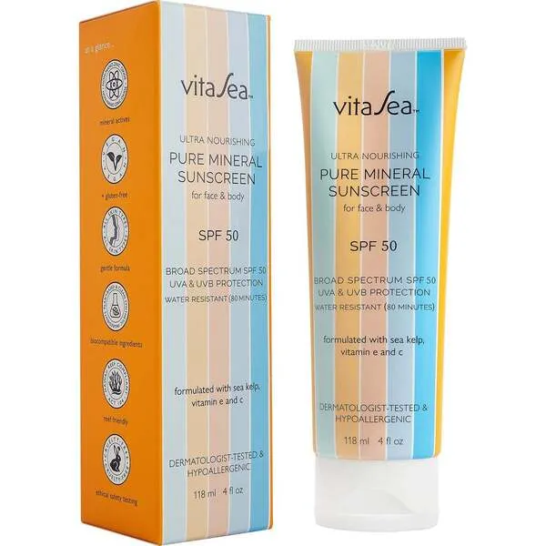 VitaSea Ultra Nourishing Pure Mineral Sunscreen Lotion SPF 50
