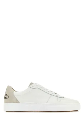 Vivienne Westwood White Leather Classic Trainer Sneakers