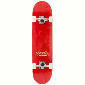 Voltage Skateboards Graffiti Logo Factory Complete Skateboard Orange Red 7.5