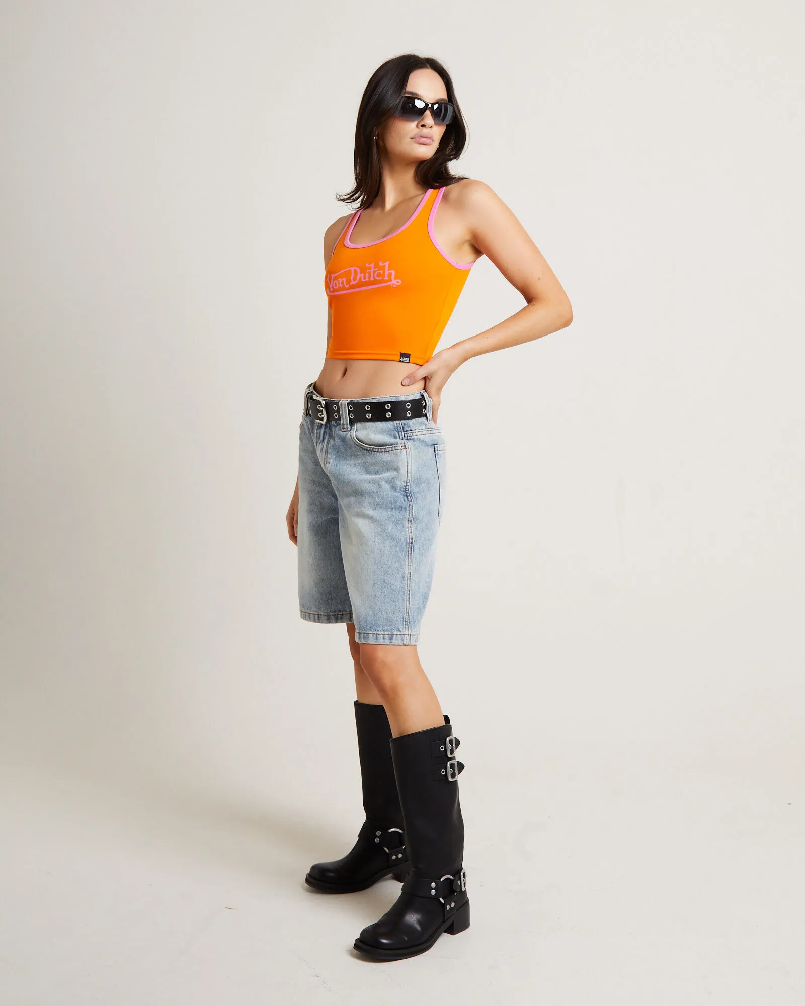 Von Dutch Contrast Tank Top