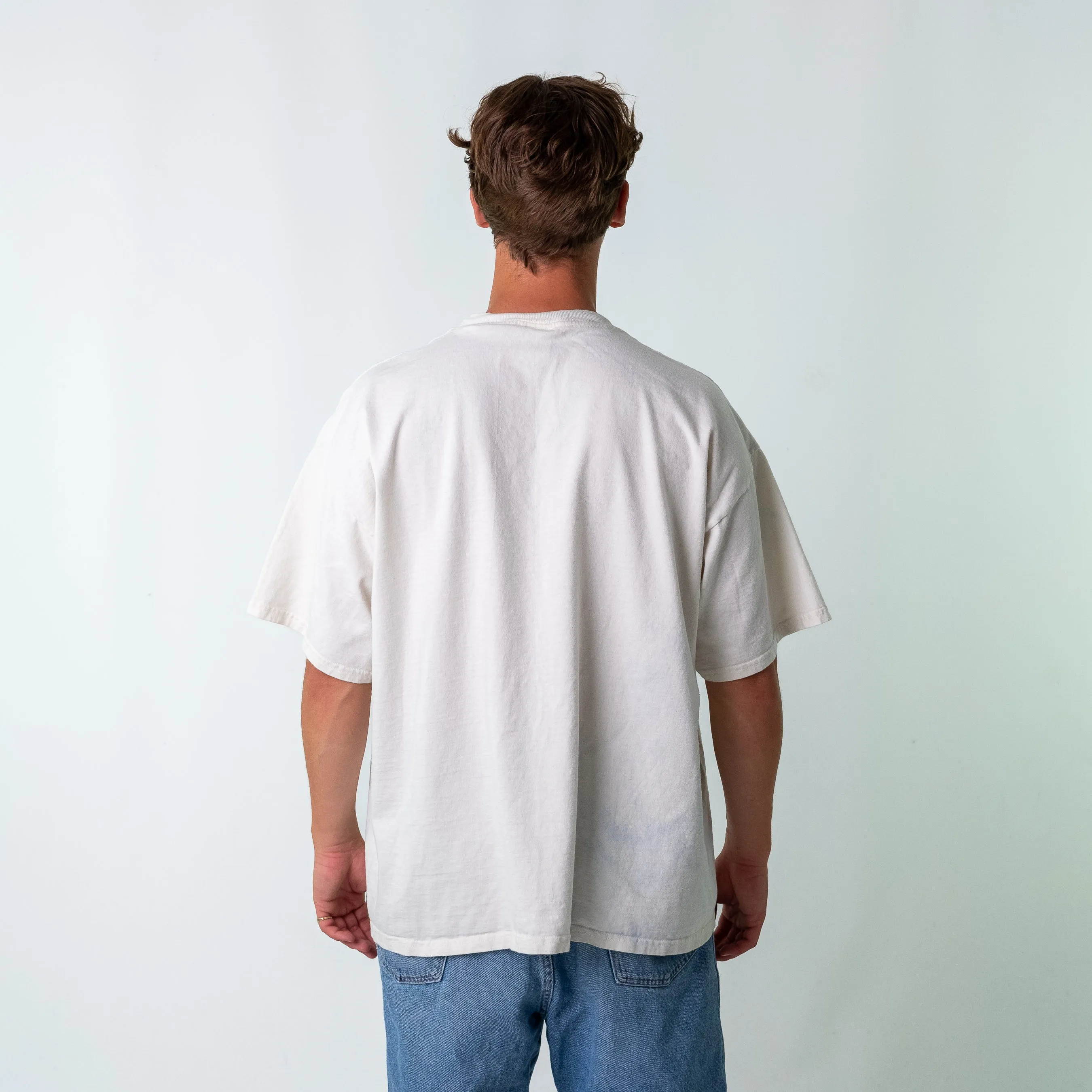 White 90s Baseball 1998 Oversized T-Shirt (XL)