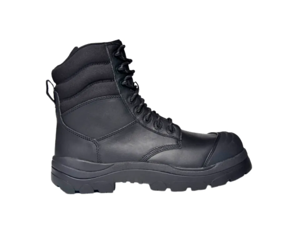 Wide Load 890BZC Composite Safety Toe Zip 8 inch Work Boot - Black - 6E Only
