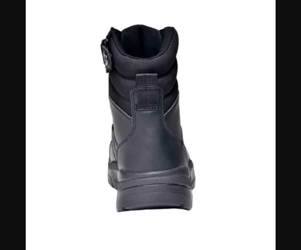 Wide Load 890BZC Composite Safety Toe Zip 8 inch Work Boot - Black - 6E Only