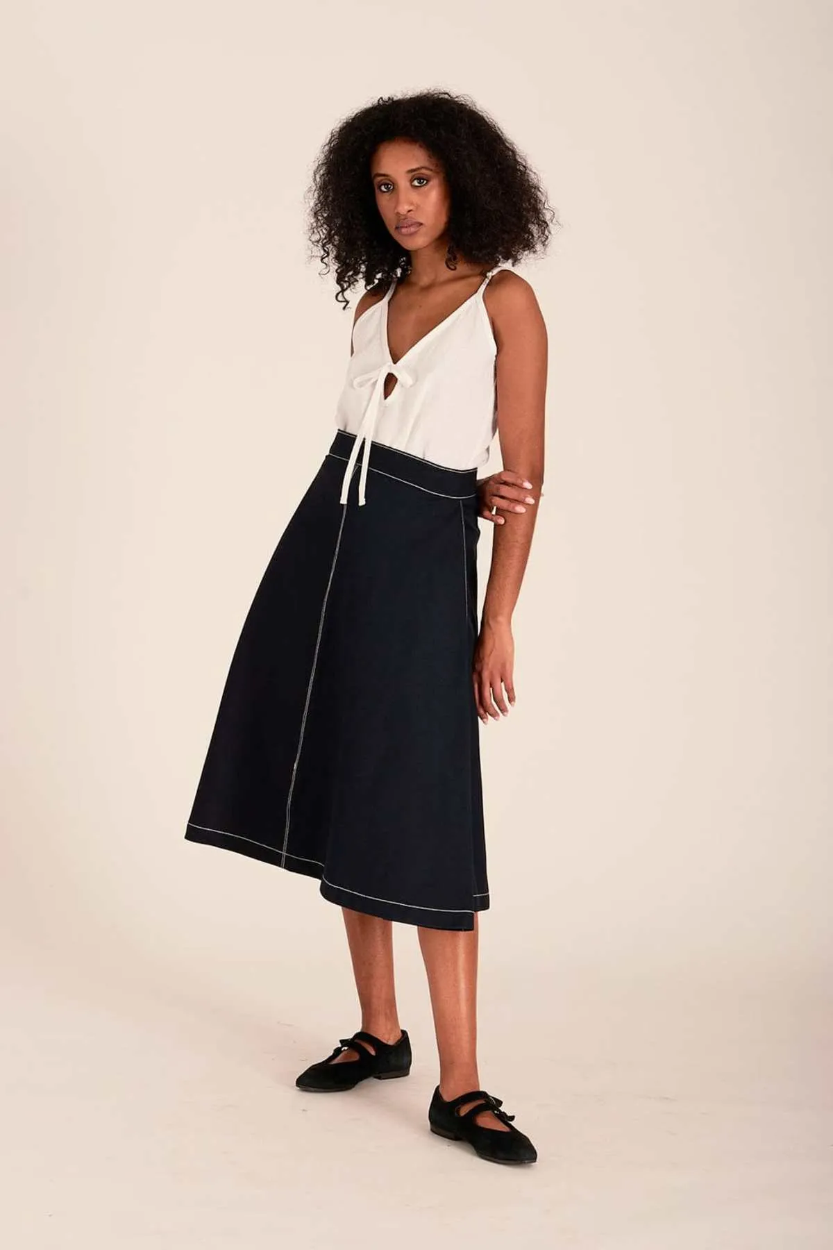 Winnie Skirt - Navy Twill