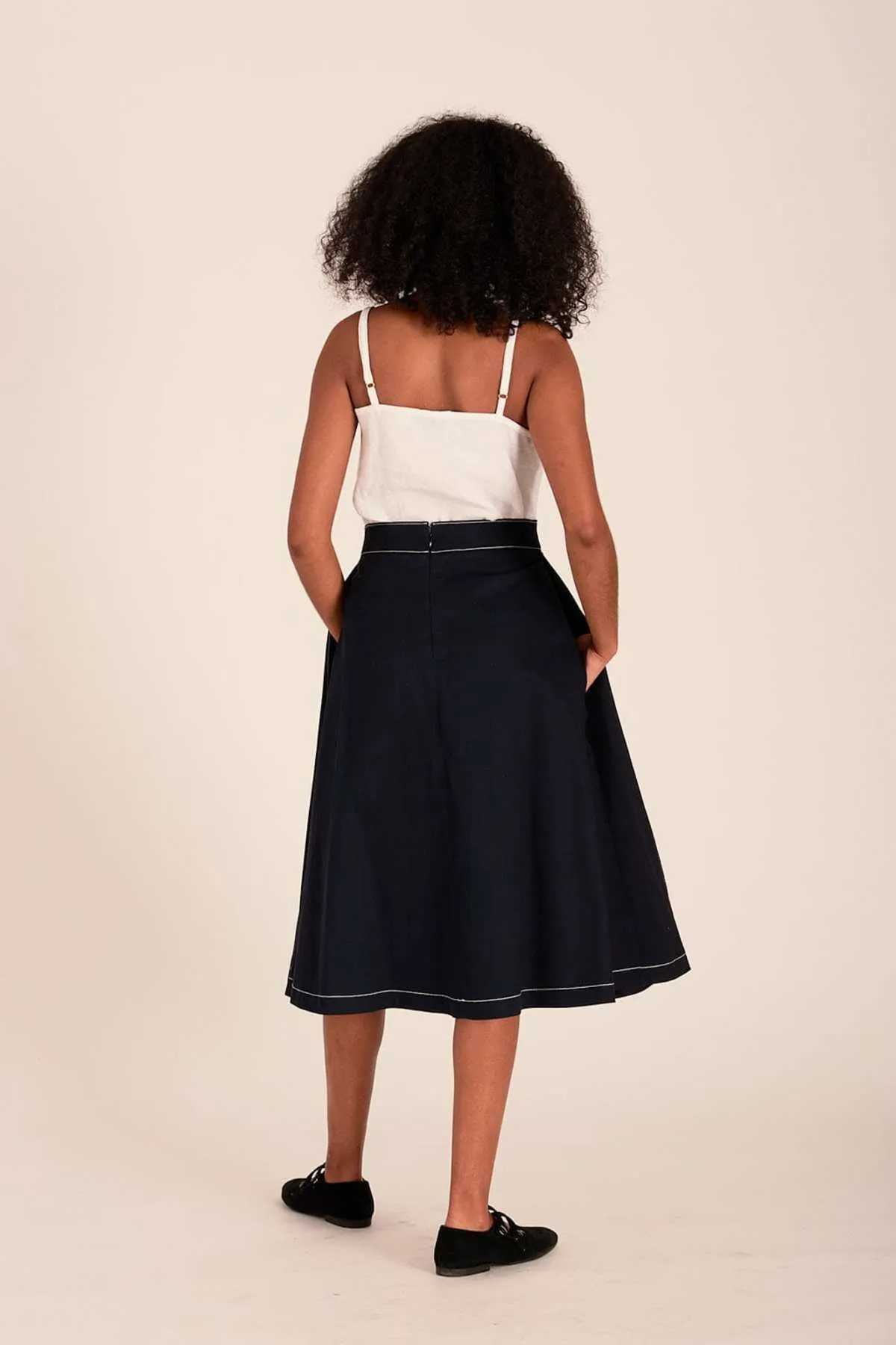 Winnie Skirt - Navy Twill