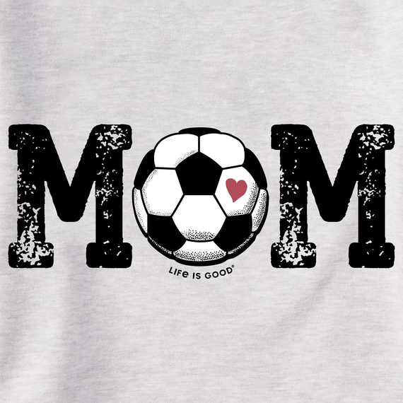 Women's Soccer Ball Mom Simply True Fleece Hoodie