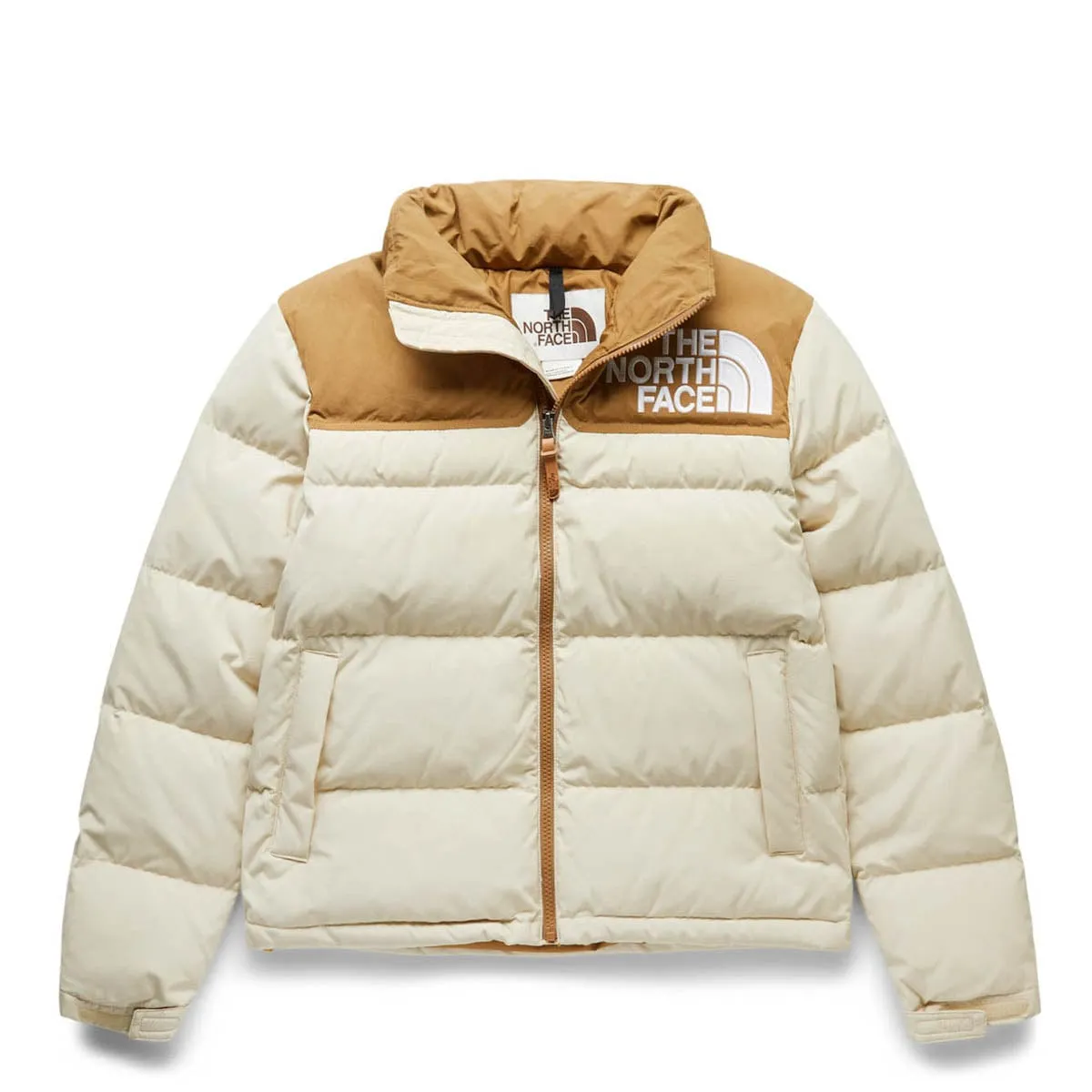 WOMEN'S 90 LOW-FI HI-TEK NUPTSE JACKET GRAVEL/UTILITY BROWN | Bodega