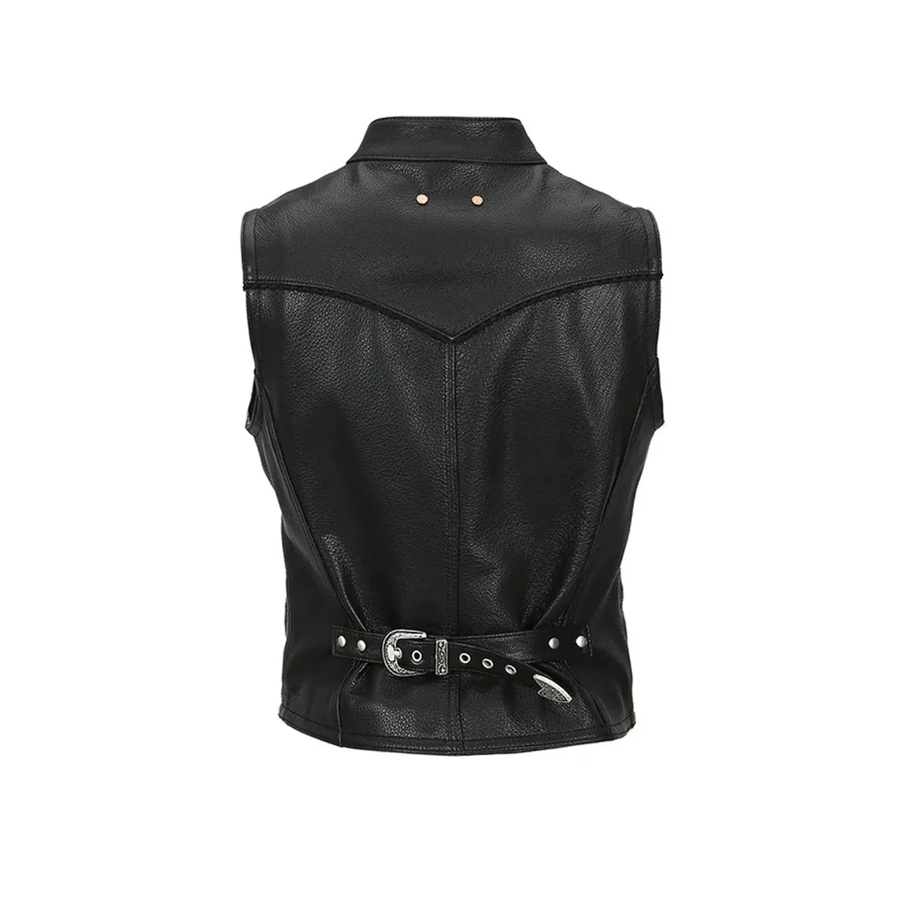 Womens Andersson Bell Liv Goat Leather Vest 'Black'