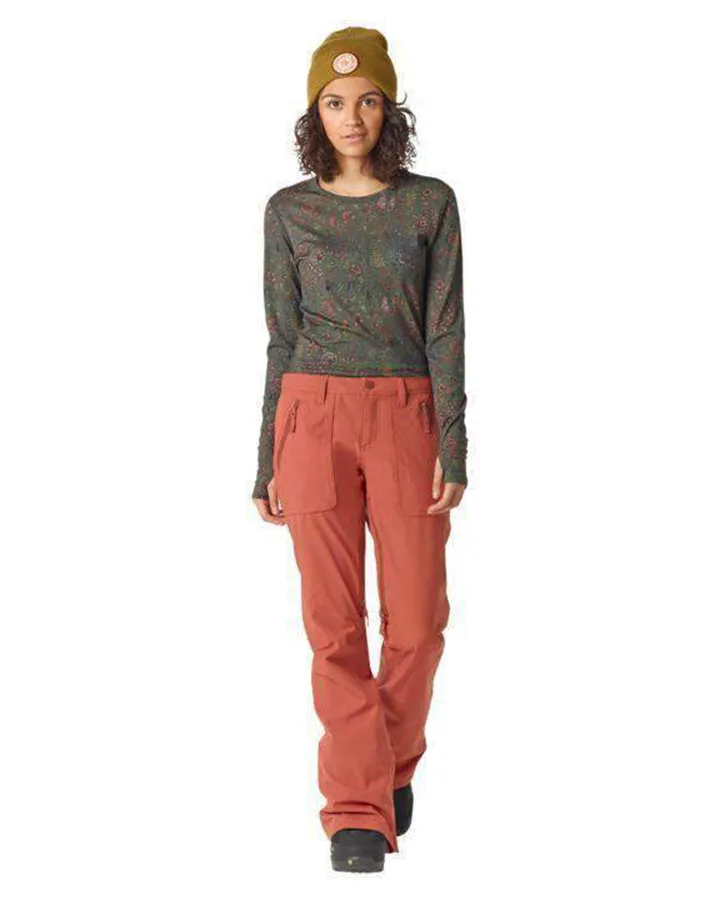 Womens Burton Vida Pant - Persimmon (S)