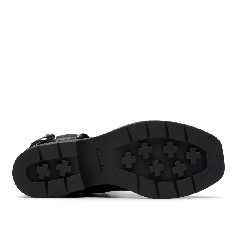Women’s Clarks Rebelle Up – Black Leather