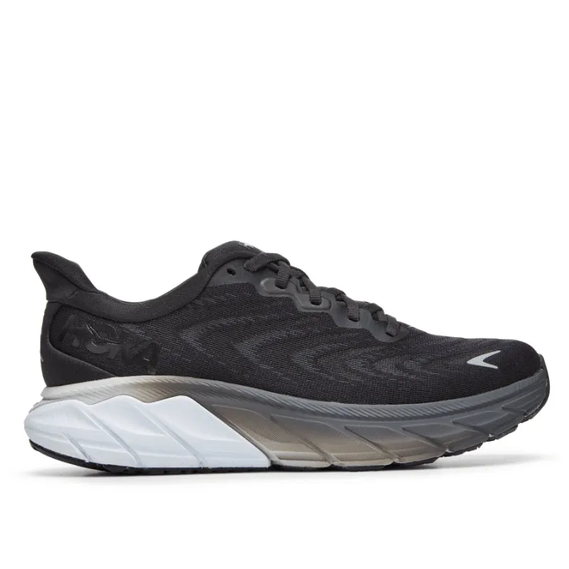 Women’s HOKA Arahi 6 – Black/White (BWHT)