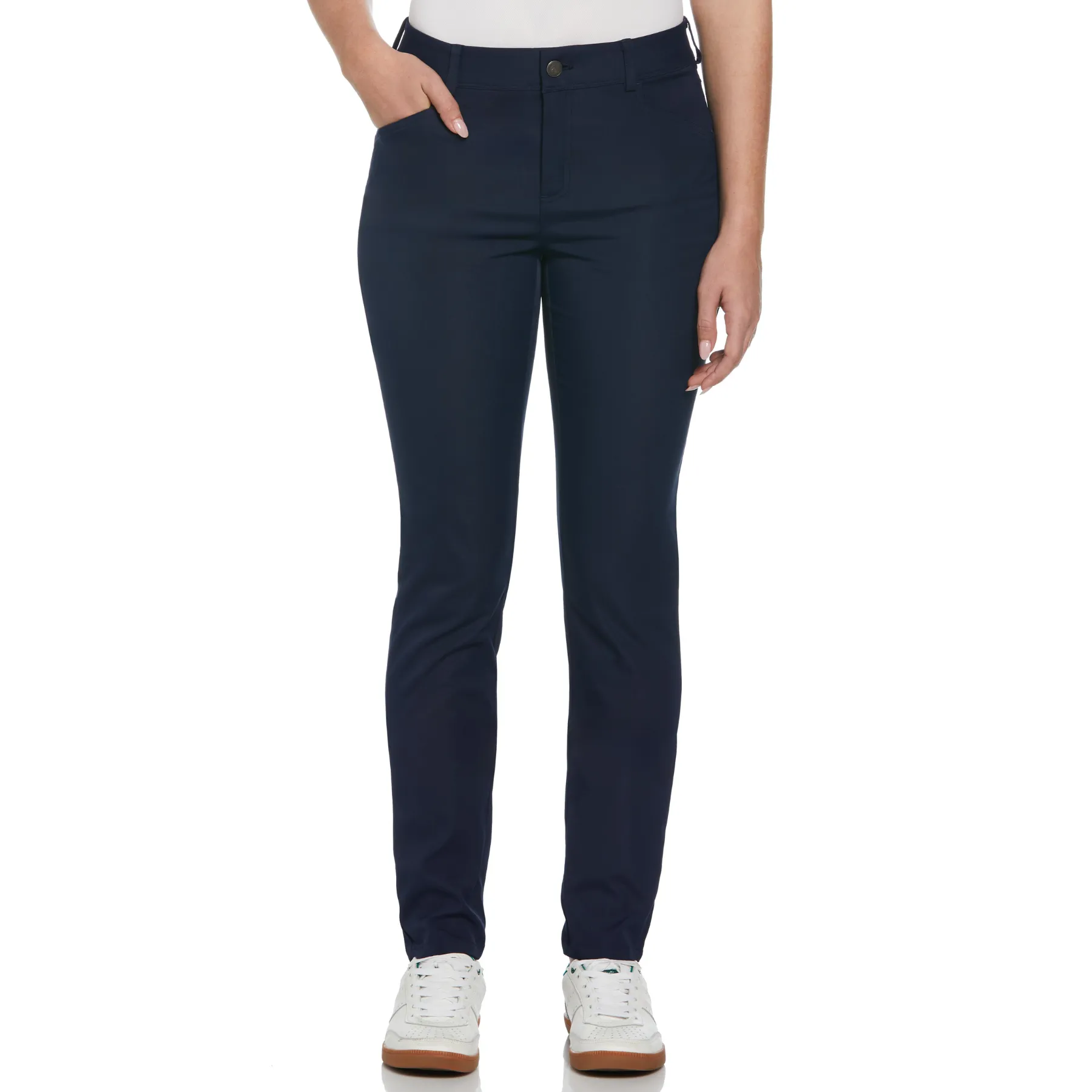 Women's Veronica 5-Pocket Full Length Golf Trousers In Black Iris