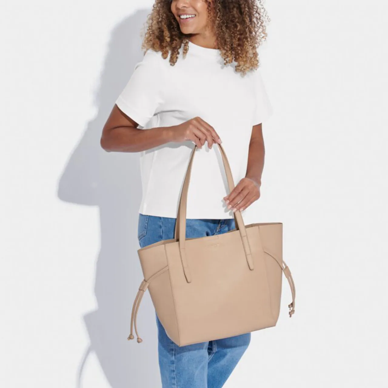 Women's Katie Loxton Ashley Tote Bag - Light Taupe